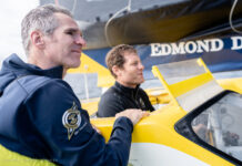 Ultim. Charles Caudrelier avec Erwan Israël sur la Jacques Vabre