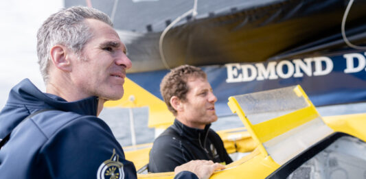 Ultim. Charles Caudrelier avec Erwan Israël sur la Jacques Vabre