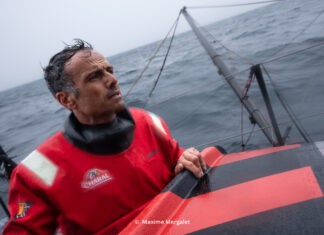 Transat Jacques Vabre. Frank Cammas : ” On est sorti du vent fort !”