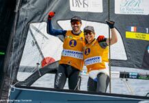 49er. Clément Péquin et Erwan Fischer 1er champions du monde français en 49er !