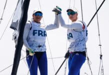 Jo2024. Bon débuts pour Sarah Steyaert et Charline Picon en 49er