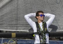 Mini. Romain Van Enis (969 – Be Sailing) premier proto à Horta