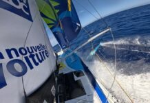 Vendée Globe. 602 milles , le record de distance parcourue en 24h pour Sébastien Simon !