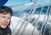 Vendée Globe. Avarie de foil à bord de Groupe Dubreuil de Sébastien Simon