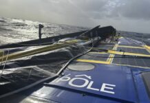 Vendée Globe. Démâtage de la Mie-Câline d’Arnaud Boissières