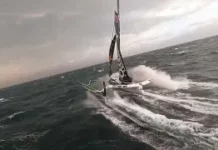 Trophée Jules verne. Superbes images de drone de Sodebo Ultim 3 à l’entrée de l’Océan Indien