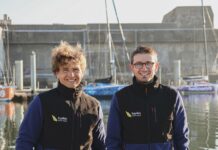 Class40. Fabien Delahaye embarque Pierre Leboucher sur le Class40 LEGALLAIS