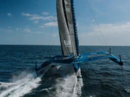 Trophée Jules Verne. SVR-Lazartigue victime d’une avarie sur son foil bâbord