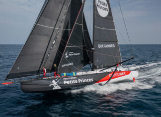 Imoca. Yann Eliès avec Élodie Bonafous sur l’IMOCA Association Petits Princes – Quéguiner
