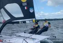 Voile Olympique. Erwan Fischer et Clément Péquin en or en 49er sur la semaine de Kiel