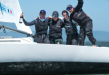 Match Race. Pauline Courtois et son équipe Match in Pink Normandy s’imposent à San Francisco