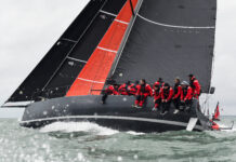 Admiral’s Cup. Le Wally Rocket 51 Django de Giovanni Lombardi Stronati et le B&C 42 Callisto de James Murray remportent la première course.