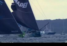 The Ocean race Europe. Spectaculaire collision au départ entre Team Holcim-PRB et Allagrande Mapei Racing !