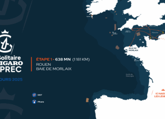 Figaro. Modification du parcours de la 1ere étape