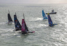 Transat Café l’Or. Bon départ des Ocean Fifty