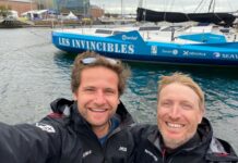 Transat Café l’Or. William Mathelin-Moreaux et Pietro Luciani à bord du Class40 Les Invincibles