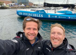 Transat Café l’Or. William Mathelin-Moreaux et Pietro Luciani à bord du Class40 Les Invincibles