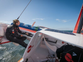 Transat Café l’Or. Avarie de barre de liaison sur Edenred 5