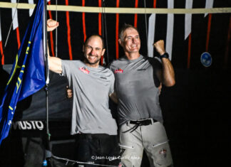 Transat Café l’Or. Victoire de Jérémie Beyou et Morgan Lagravière (Charal 2) en IMOCA
