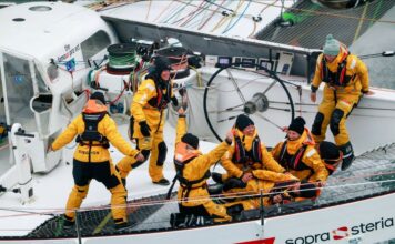 Trophée Jules Verne. L’arrivée de The Famous Project CIC à Brest