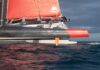 Record. Safran tribord endommagé sur le MACSF de Guirec Soudée