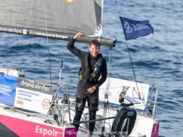 Solitaire du Figaro. Paul Loiseau 1er bizuth après la première étape