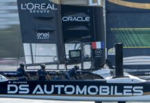 SailGP. Enzo Balanger au poste de régleur d’aile de l’équipe DS Automobiles SailGP Team France
