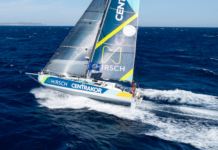 Normandy Channel Race. Mikaël Mergui avec Benoît Hantzperg sur Centrakor Hirsch