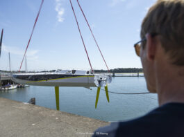Imoca. Mise à l’eau du nouvel IMOCA de Thomas Ruyant