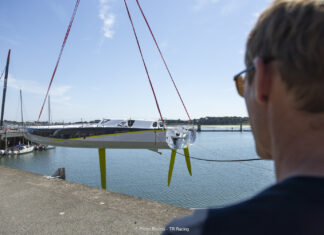 Imoca. Mise à l’eau du nouvel IMOCA de Thomas Ruyant